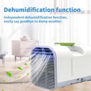 Coplax Portable Air Conditioner,Fast Cooling with Dehumidifier,12V DC,24V DC & 110V AC,5100 BTU with 24 Hour Timer for Camping Tent,RV,Car,Truck,Van Pet Houses and Fishing,Outdoor Indoor or Home Use