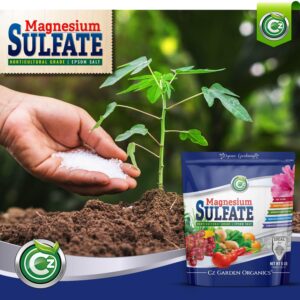 Magnesium Sulfate Epsom Salt 5LB - Made in USA - Plant Food Fertilizer for Hydroponics, Plants, Flower Gardens - Fruit, Vegetables, Holistic Herbs. OMRI Listed