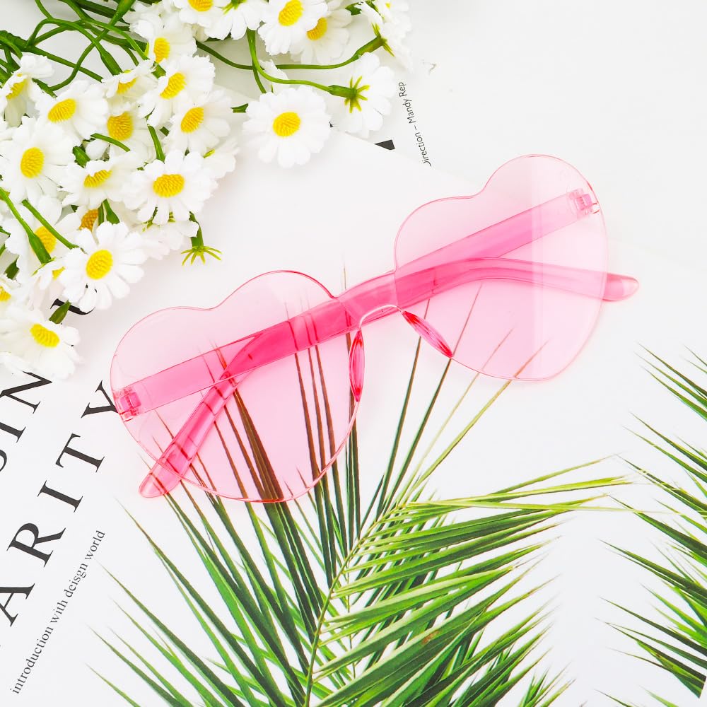 Pink Heart Sunglasses, Heart Glasses, Heart Shaped Sunglasses, Pink Sunglasses for Women, Sunglasses Bulk, Sunglasses Womens, Sunglasses Womens Trendy, Pink Glasses Bachelorette Party Favors Halloween