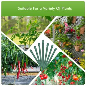 Plant Stakes, 20PCS Plant Support Sticks Adjustable Length Orchid Stakes Garden Stake Pole with Clips Suit for Potted Tomato Rose Amaryllis Vegetables and Indoor Plants