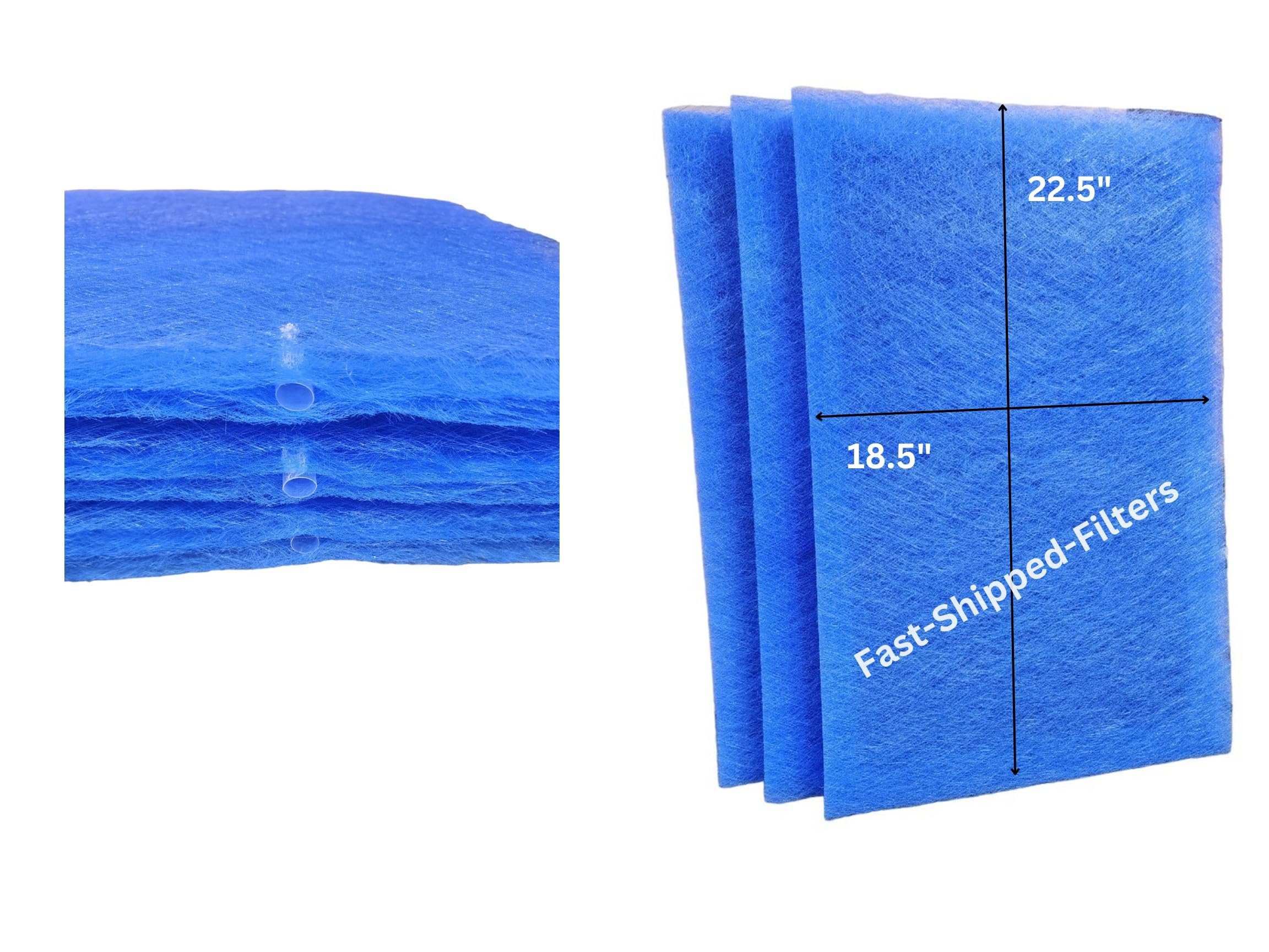 Fast-Shipped-Filters 3 Pack 20x25 Replacement Filter Pads Compatible with Captura Air Cleaner 20x25 Refill P6100 Blue