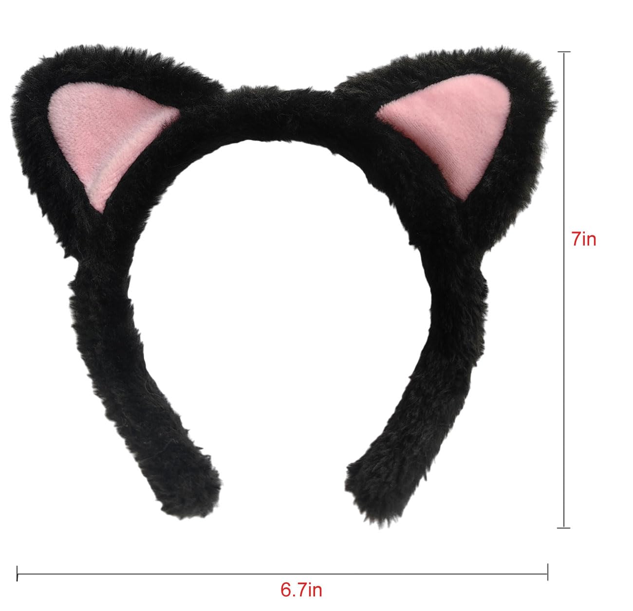 ajdvart Cat Ears Headband, 2Pcs, Soft Cat Ears Hairband for Skincare, Makeup, Yoga, and Cosplay, Adult's or Children's Photo Prop