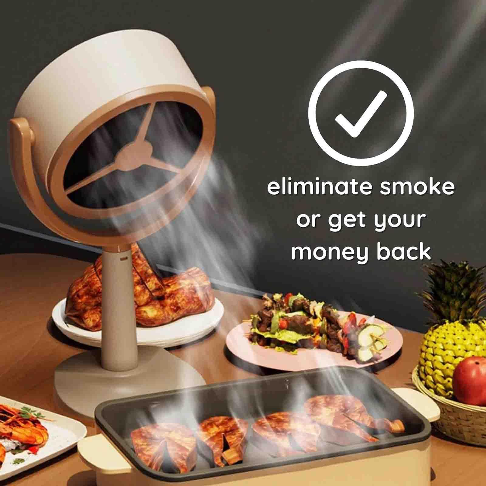 The High Fan for Smoking, Lorivu Smoke Purifier, Portable Range Hood, Portable Smoke Purifier, Low Noise Mini Cooker Hood for Kitchen, Range Hood Suitable for Kitchen