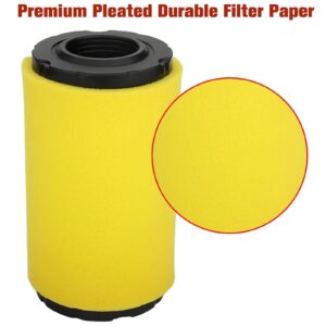 Drblawi Compatible with 793569 793685 Air Filter for Briggs and Stratton Intek Craftsman LT2000 YT3000 4241 5415 John Deere GY21055 MIU11511 LA125 LA115 D100 D110 D120 Lawn Mower Tractor (Pack of 2)