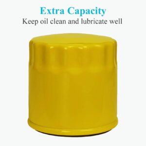 Drblawi Compatible with 4 Pack 52 050 02-S Oil Filter Filter Extra Capacity for CH11 - CH15, CV11 - CV22, M18 - M20, MV16 - MV20 Fits Kohler Engine, Professional 52 050 02 5205002S 52 050 02-S1