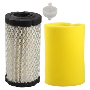 drblawi compatible with 793569 793685 air filter for briggs and stratton intek craftsman lt2000 yt3000 4241 5415 john deere gy21055 miu11511 la125 la115 d100 d110 d120 lawn mower tractor (pack of 2)