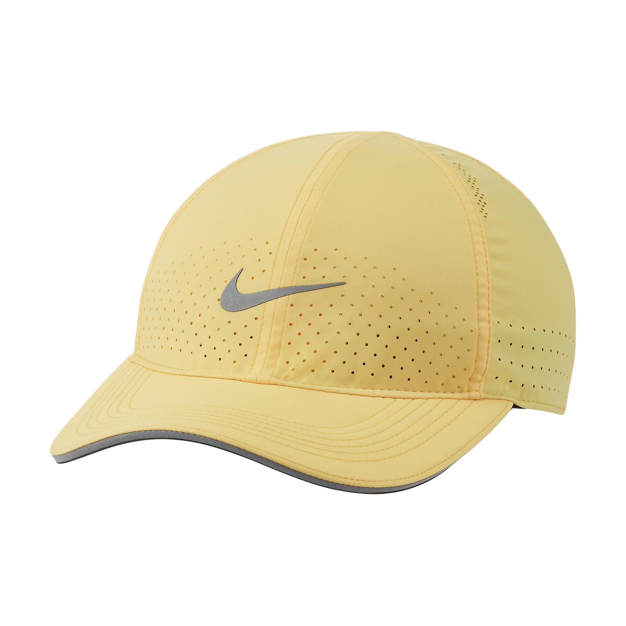 Nike Dri-FIT Aerobill Featherlight Perforated Adult Unisex Running Cap (US, Alpha, One Size, Citron Pulse)