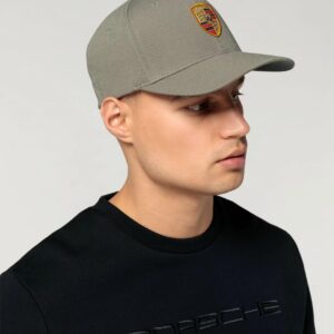 Porsche Grey Green Flexfit Baseball Cap