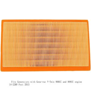 Drblawi Compatible with 0J8478S Replacement Air Filter for Generac 0J8478S Element Rectangle 14kW - 20kW 2013 Evolution Series, Pack of 2, 2023110508