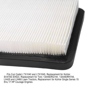 Drblawi Compatible with 20 083 02 Air Filter with KH-20 883 02-S1 Pre Filter for Kohler SV470-610 15-21 Replace 20 083 02 20-083-06-S 20-083-02S 2008302 KH-20 883 02-S1 Craftsman 24642 Ariens 21541600