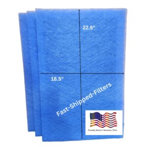 Fast-Shipped-Filters 3 Pack 20x25 Replacement Filter Pads Compatible with Dynamic Air Cleaner 20x25 Refill Blue