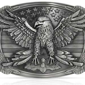 Belt Buckles Men Western Cowboy - Eagle Belt Buckle Confederate Belt Buckle Western Belt Buckles for Men American Flag Belt Buckle Women Mens Belt Buckle Silver Belt Buckle Cowboy Belt Buckle for Men