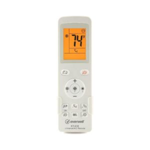 generic kt-618 mini split universal remote control,10000 codes, controls 99.9% ac, beige