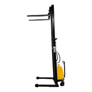 HOC EMS1535W SEMI Electric Wide Leg Pallet Stacker 3307 LBS 1500 KG Load Capacity + 138 INCH Height Capacity + Adjustable Frame Legs - North American Made