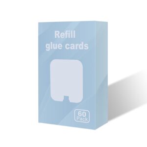 60 Pcs Refill Glue Cards for Safer Home SH502 Indoor Fly Trap and Dynatrap DT3005W Plug-in Bug Light for Flies, Fruit Flies, Moths, Gnats, and Other Flying Insects