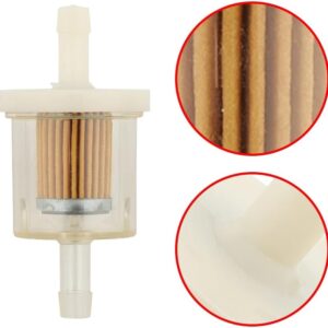 YOIASUGH 691035, 493629 Fuel Filter for Briggs & Stratton 40 Micron 1/4 Inch Inline Fuel Filte Replacement Kawasaki 49019-0014 49019-7001