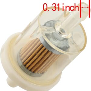 YOIASUGH 691035, 493629 Fuel Filter for Briggs & Stratton 40 Micron 1/4 Inch Inline Fuel Filte Replacement Kawasaki 49019-0014 49019-7001