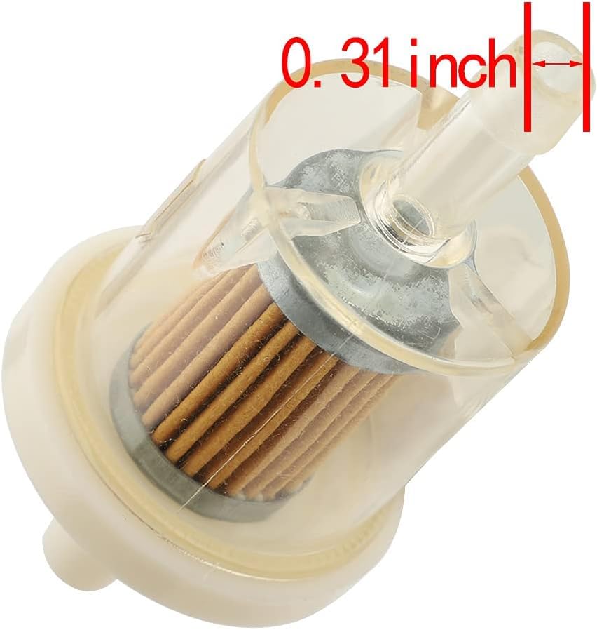 YOIASUGH 691035, 493629 Fuel Filter for Briggs & Stratton 40 Micron 1/4 Inch Inline Fuel Filte Replacement Kawasaki 49019-0014 49019-7001