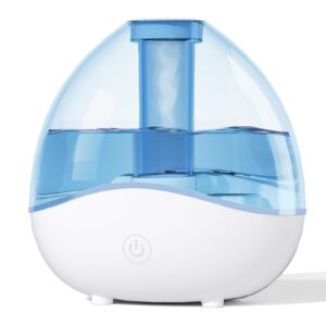 humidifiers for bedroom, quiet ultrasonic cool mist humidifier, desk humidifiers with removable water tank, up to 24 hours humidifiers with night light for home baby nursery and plants