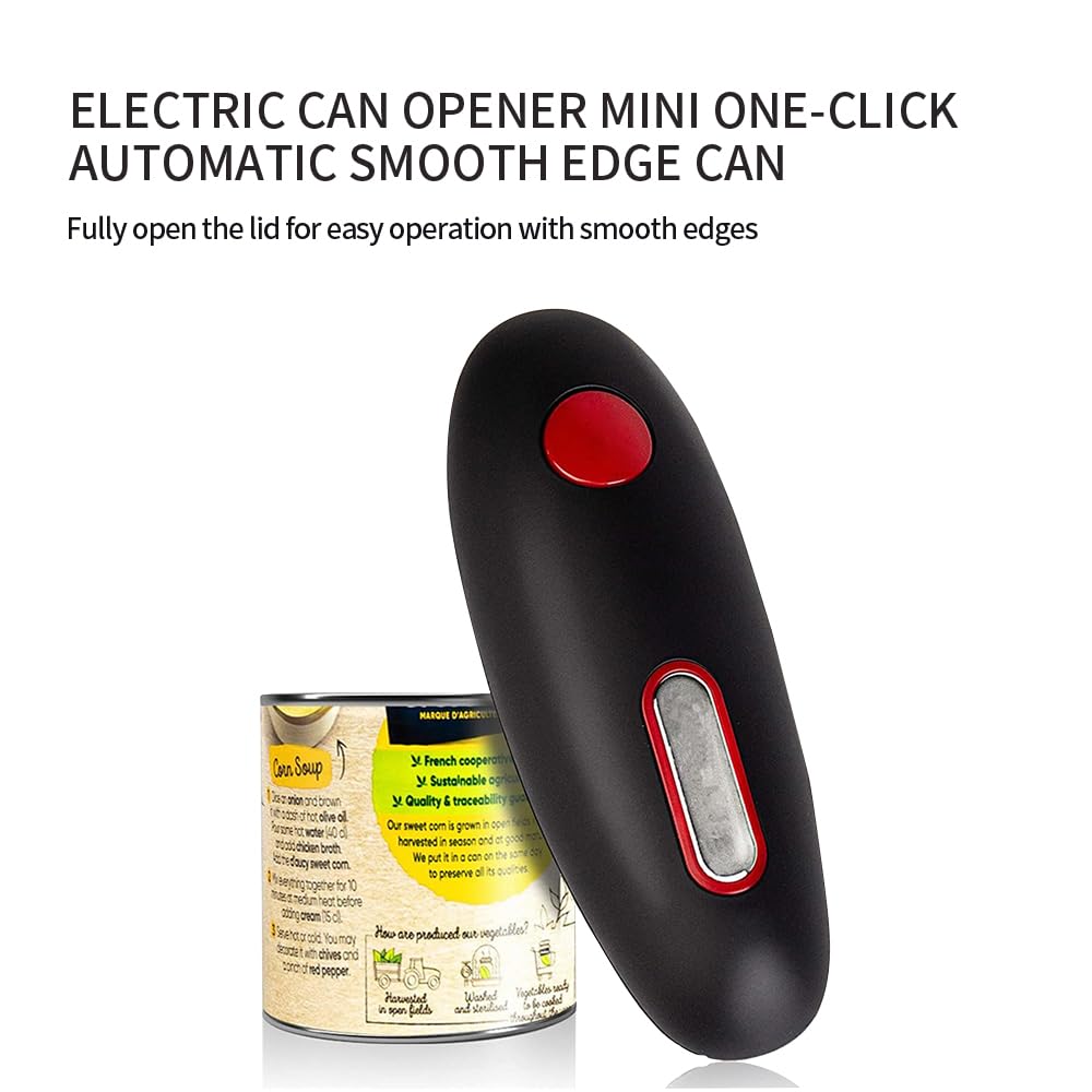 Auto Electric Can Opener, Kitchen Automatic Bottle Opener Power Tool, Handheld Jar Openers Kitchen Bar Tool, Smooth Edge, Food-Safe