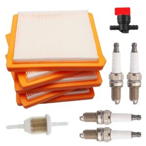 5 pack 14 083 15-s air filter with spark plug for xt675 rh265 xt650 5.5hp 6.5hp 6.75hp engine lawn mower