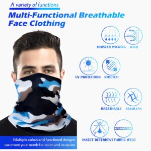 20 pcs Breathable Neck Gaiter Face Scarf Mask for Men Women Sun Protection Bandana Hiking, Cycling, Sports, Fishing (style B)