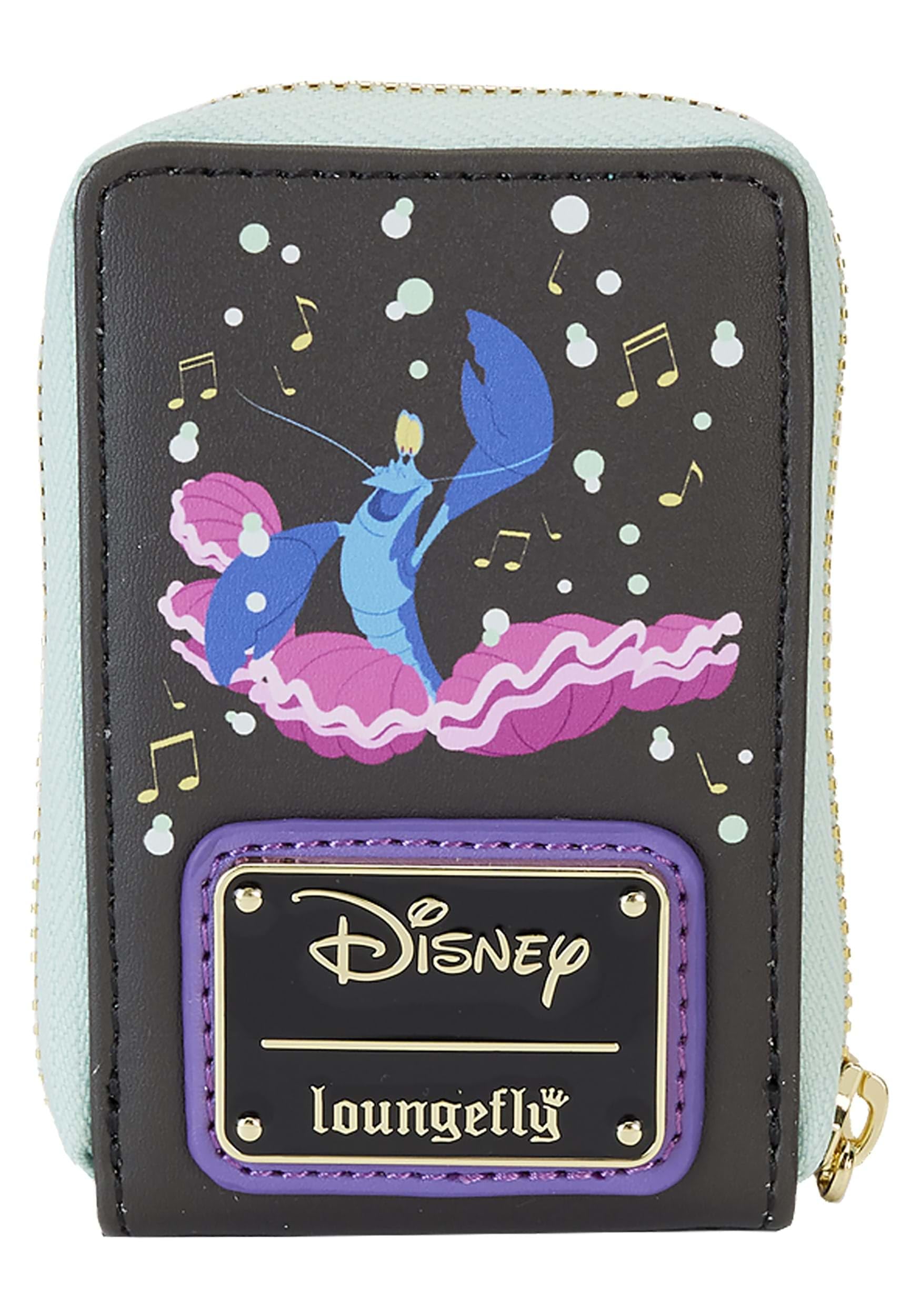 Loungefly Disney Little Mermaid 35th Anniversary Life is the Bubbles Accordion Zip Around Wallet