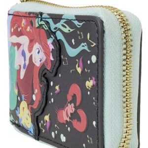 Loungefly Disney Little Mermaid 35th Anniversary Life is the Bubbles Accordion Zip Around Wallet