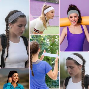 3 PCS Non Slip Headbands, Soft Cloth Sports Headband, Elastic Hairband, Headbands for Women Non Slip, Headbands for Women for Daily Workout Yoga Running and Sports