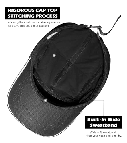 Mens Breathable Mesh Running Hat Outdoor UPF 50+ Lightweight Baseball Golf Cap Black Quick Dry Sun Hat