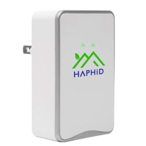 haphid ionizer air purifier plug in with highest output - up to 32 million anions/sec,filterless ion air purifier for home&office purify: odors,pets smell etc