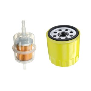 52 050 02 oil filter with fuel filter for kohler m18 - m20, cv11 - cv22, ch11 - ch16, sv600 sv610 sv620 sv730 sv830 engine 52-050-02-s 25-050-34-s 52-050-02-s1 lawn mower