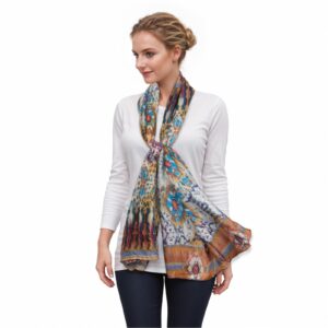 RIIQIICHY Scarf for Women Fashion Scarf Floral Print Scarves for Women Lightweight Spring Summer