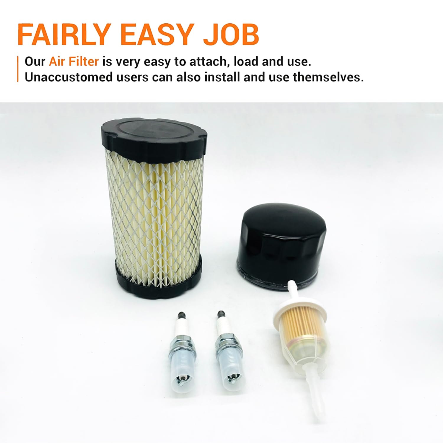 796031 Air Filter Tune Up Kit for Husqvarna YTH22V46 YTH24V48 YTH24V54 YTA24V48 YTA22V46 HU800awd John Deere D100 D105 D110 D130 D125 D140 LA135 LA145 L108 Lawn Mower Tractor