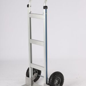 LUNUMAOS Hand Trunk Dolly Silver Aluminum Alloy Modern Desgin Industrial Moving Trolley Heavy Duty Dolly Cart 440 lbs with 2 Wheels for Warehouses