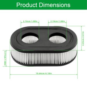 10 Pack 593260 Lawn Mower Air Filter 798452 334404 Replacement, Fit for Most 500 500ex 550ex 625e 675ex 675exi 725exi Series Engines Models, Compatible with Troy Bilt TB110 TB200 TB230 Lawnmower.