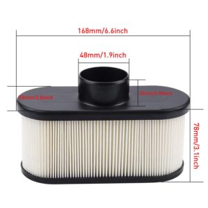 2 pack 11013-0752 Air Filter for Kawasaki 11013-7047 11013-0752 11013-0726 FR651V FR730V FS481V FS541V FS600V Engine Air Clearner