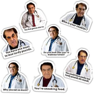 Dr Now Magnets Set Funny Dr. Now My 600 Lb. Life Fridge Magnet Set, Weight Loss, You Not Gonna Starve, Why You eat so Much? You're Sneaking Food. (A-7set)