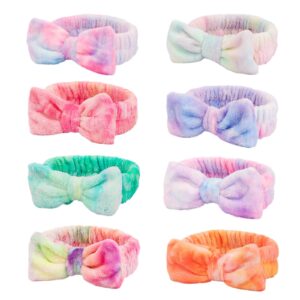 WSYUB Spa Headbands for Girls, Skincare Headband Kids,Headband for Washing Face, Makeup Headbands,Sleepover Party Headband for Teens,8pcs