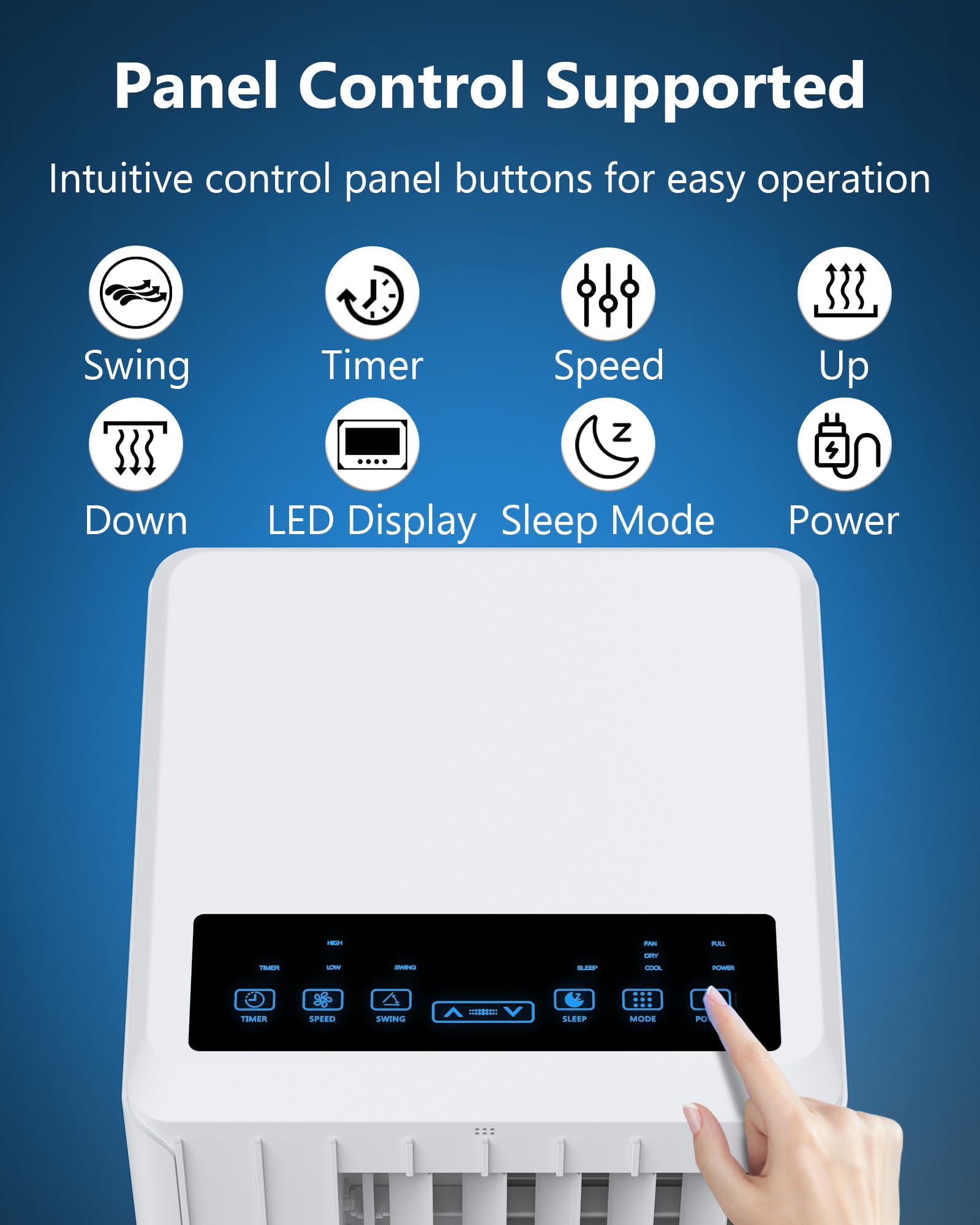 DEXSO Portable Air Conditioner 8000BTU(ASHRAE),Remote Control AC with Dehumidifier and Fan,Portable Air Conditioner for Small Medium Rooms,Cooling Area up to 300 Sq.Ft