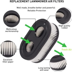 Air Filter for Toro Recycler 22 inch 20332 20333 20334 20339 20340 lawn mower (2 air filters, 1 spark plug, 1 spring)