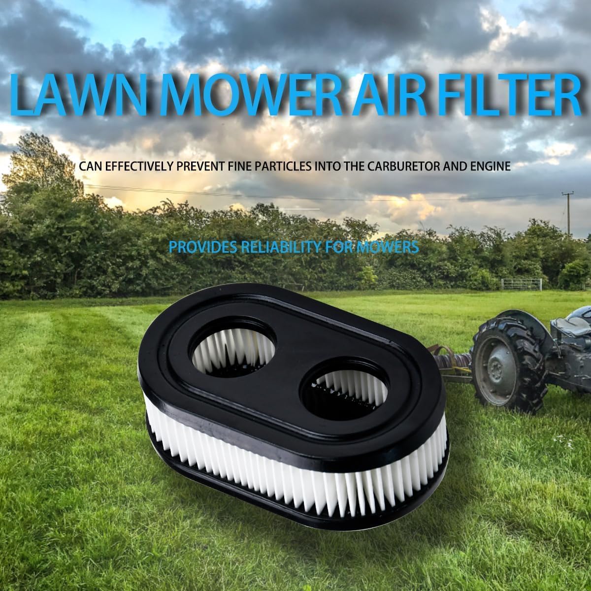 798452 334404 Lawn Mower Air filter Replacement filter,593260 air filter, suitable for 4247 5432 5432k 09P00 09P702 550E 500EX 550EX 625 575EX lawn mower series engine (8)