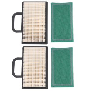 wsdrm 499486 698754 yth2348 air filter with 273638 pre filter for bs 18-26 hp intek v-twins engine jd l111 la120 la130 la135 la140 d140 d130 z425 x130r x140 x155r yth2448 yth2454 lawn mower tractor