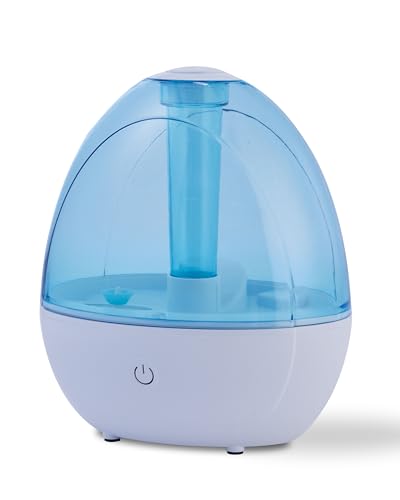 2L Cool Mist Humidifier for Bedroom with Nightlight, 30H Runtime, 360° Nozzle, Auto Shut-Off, Easy to Fill and Clean, Ideal for Home and Baby Nursery