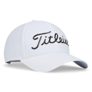 titleist players tech golf hat white/black one size fits most