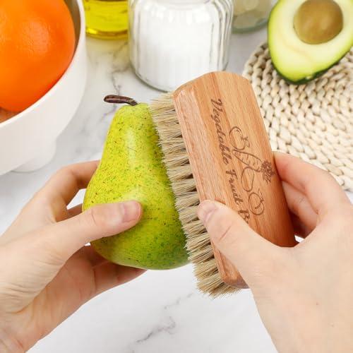 SEPGLITTER Vegetable Brush,Veggie Wash Brushes Potato Brush Cleaning Brush for Potato Carrot Cucumber and Fruits Vegetable Brush Scrubber for Food