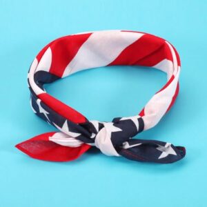 Ardorchid American Flag Red White and Blue Bandana Headband USA Patriotic Headbands for Men and Women Neck and Face Scarf Head Wrap