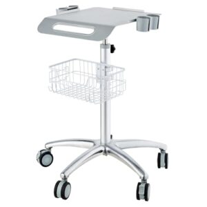 VEVOR Medical Cart, Salon Cart with Wheels, Mobile Trolley Cart 26.77"-42.91" Height Adjustable, Metal Salon Stations for Hair Stylist, Rolling Desktop Lab Cart for Clinic, Beauty and Salon