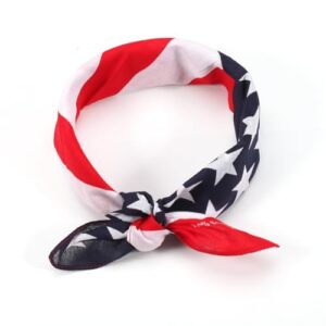 Ardorchid American Flag Red White and Blue Bandana Headband USA Patriotic Headbands for Men and Women Neck and Face Scarf Head Wrap