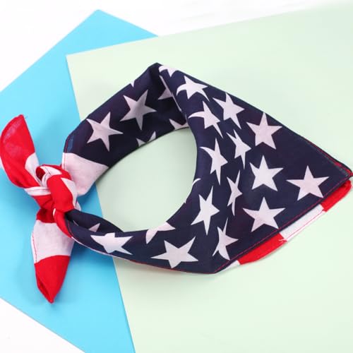 Ardorchid American Flag Red White and Blue Bandana Headband USA Patriotic Headbands for Men and Women Neck and Face Scarf Head Wrap